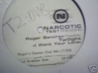 Roger Sanchez presents Twilight I Want Your Love (Narcotic Test Pressing)