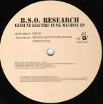B.S.O. Research  Genuine Electric Funk Machine EP
