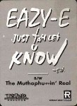 Eazy-E Just Tah Let U Know