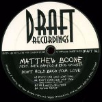 Matthew Boone Feat. Nad'a Bartos & Eric Crozier Don't Hold Back Your Love