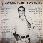 Leonard Cohen  Live Songs