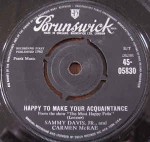 Sammy Davis Jr. / Carmen McRae  Happy To Make Your Acquaintance