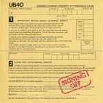 UB40 Signing Off