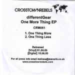 Different Gear One More Thing EP