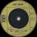 Gary Benson Don't Throw It All Away