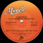 John Davis & The Monster Orchestra Ain't That Enough For You / Disco Fever