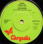Leo Sayer When I Need You