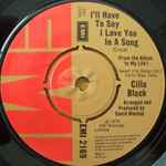 Cilla Black I'll Have To Say I Love You In A Song