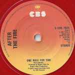 After The Fire One Rule For You